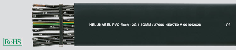 26989 Helukabel | PVC-flat black 24 G 0,75 mm² | Cáp dẹt cẩu trục 26989 Helukabel | PVC-flat black 24 G 0,75 mm² | Cáp dẹt cẩu trục