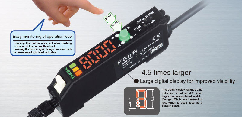 Thiết bị cảm biến sợi quang Takex F80R Series | Takex Vietnam Thiết bị cảm biến sợi quang Takex F80R Series | Takex Vietnam