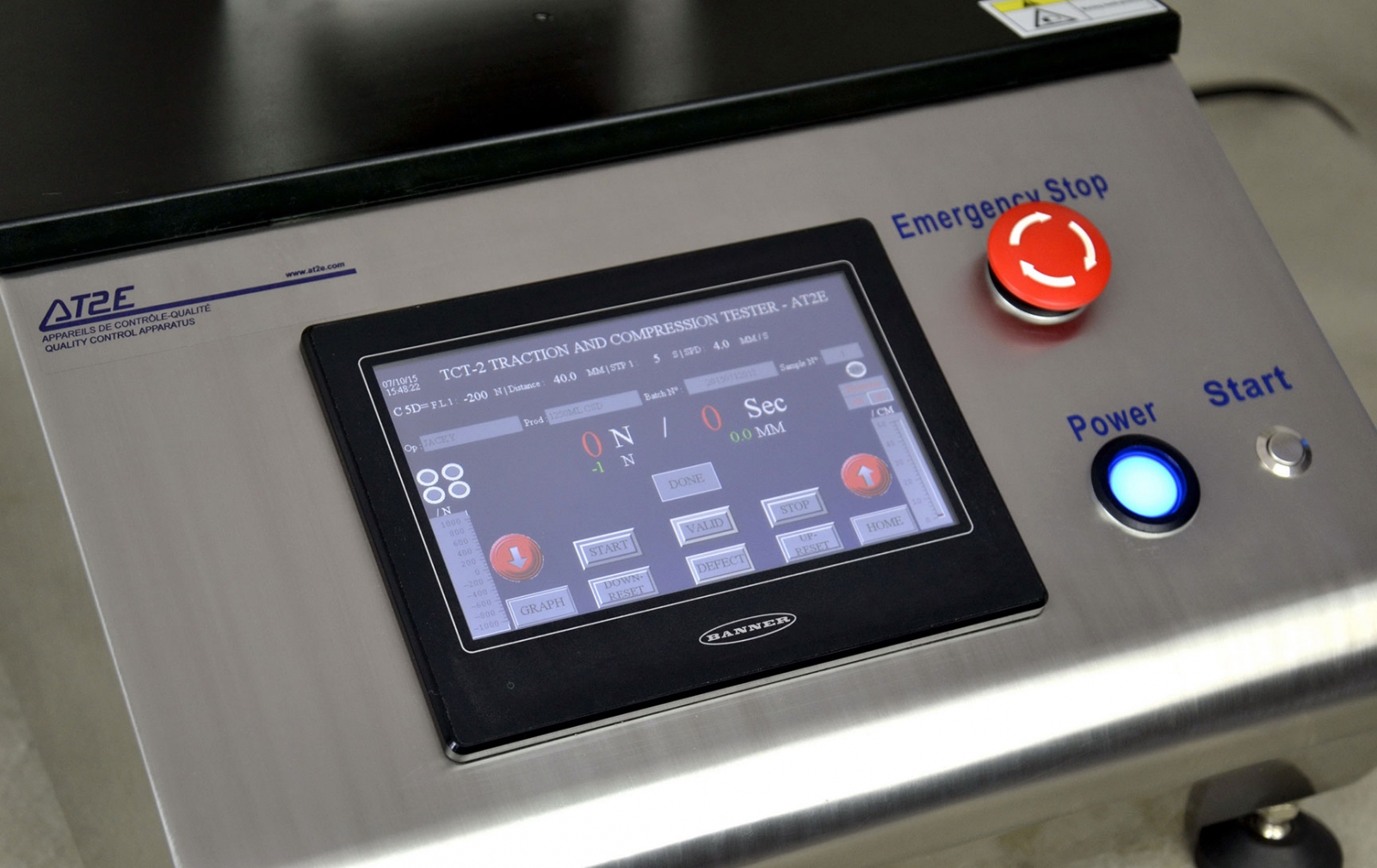 Máy đo lực nén chai nhựa TCT-2 - Top load tester AT2E - Đại lý AT2E tại Việt Nam Máy đo lực nén chai nhựa TCT-2 - Top load tester AT2E - Đại lý AT2E tại Việt Nam