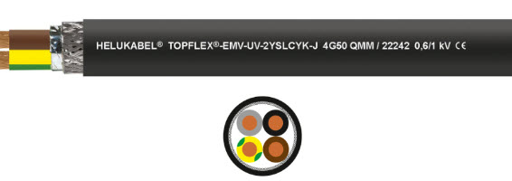 Cáp điều khiển TOPFLEX-EMV-UV-2YSLCYK-J Helukabel Cáp điều khiển TOPFLEX-EMV-UV-2YSLCYK-J Helukabel