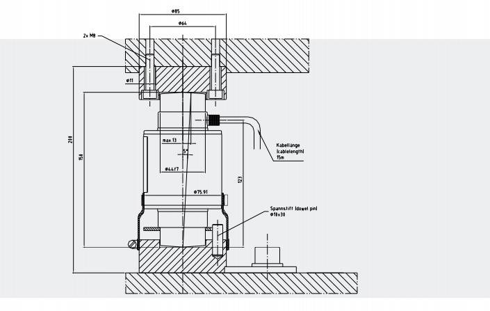 Bản vẽ kĩ thuật Pressure Load Cell VDW 33t Schenck process Bản vẽ kĩ thuật Pressure Load Cell VDW 33t Schenck process