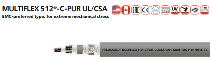 Cáp điều khiển MULTIFLEX 512 Helukabbel Cáp điều khiển MULTIFLEX 512 Helukabbel