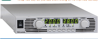 GENH 300-2,5 Power Supply - TDK-Lambda Vietnam