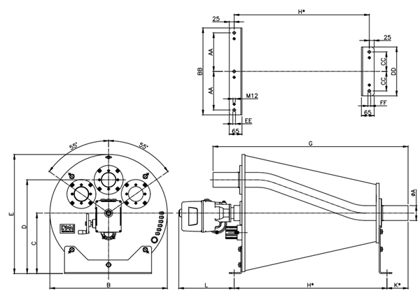 Van chuyển hướng cho bột thực phẩm | DIVERTER TDV DMN Westinghouse
