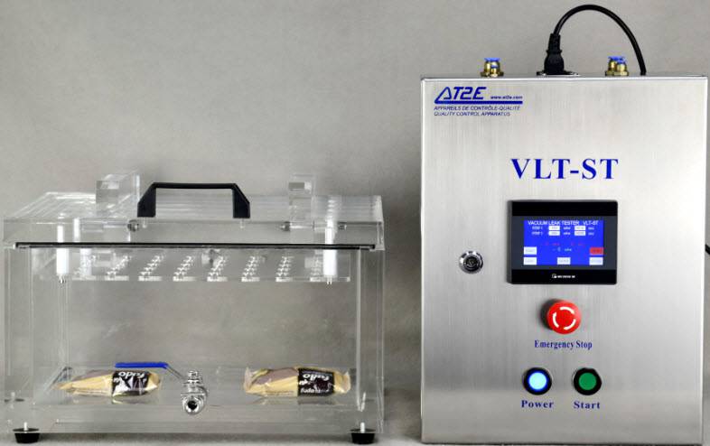 Máy kiểm tra độ kín bao bì VLT ST hãng AT2E