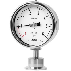 Đồng hồ áp màng kết nối kiểu Clamp P752 - đồng hồ Tri-Clamp P752 - Đại lý wise việt nam Đồng hồ áp màng kết nối kiểu Clamp P752 - đồng hồ Tri-Clamp P752 - Đại lý wise việt nam