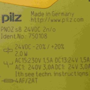 Alternative view of PNOZ s8 Pilz- Rơ le đồng bộ PNOZ s8 24VDC 2 n/o Pilz