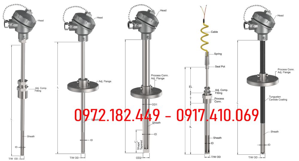 Can nhiệt type K | Thermocouple type K Can nhiệt type K | Thermocouple type K