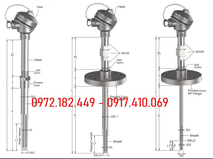 Can nhiệt type K | Thermocouple type K Can nhiệt type K | Thermocouple type K