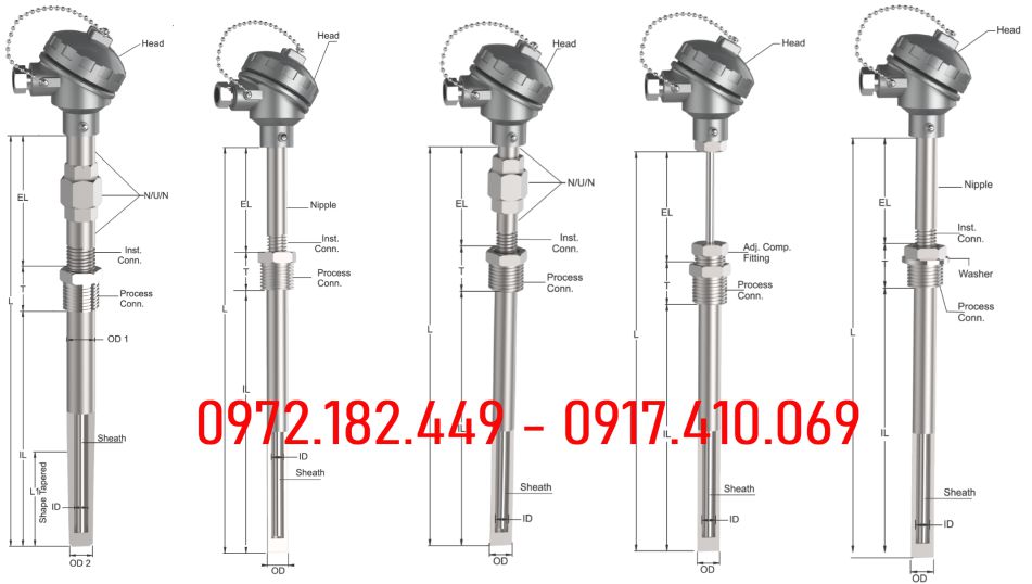 Can nhiệt type K | Thermocouple type K Can nhiệt type K | Thermocouple type K